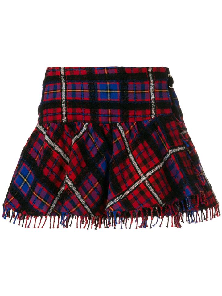 Hilfiger Collection Tartan Mini Skirt - Blue