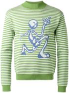Jw Anderson Caricature Intarsia Jumper - Green