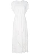 Fendi Cut-detail Midi Dress - White