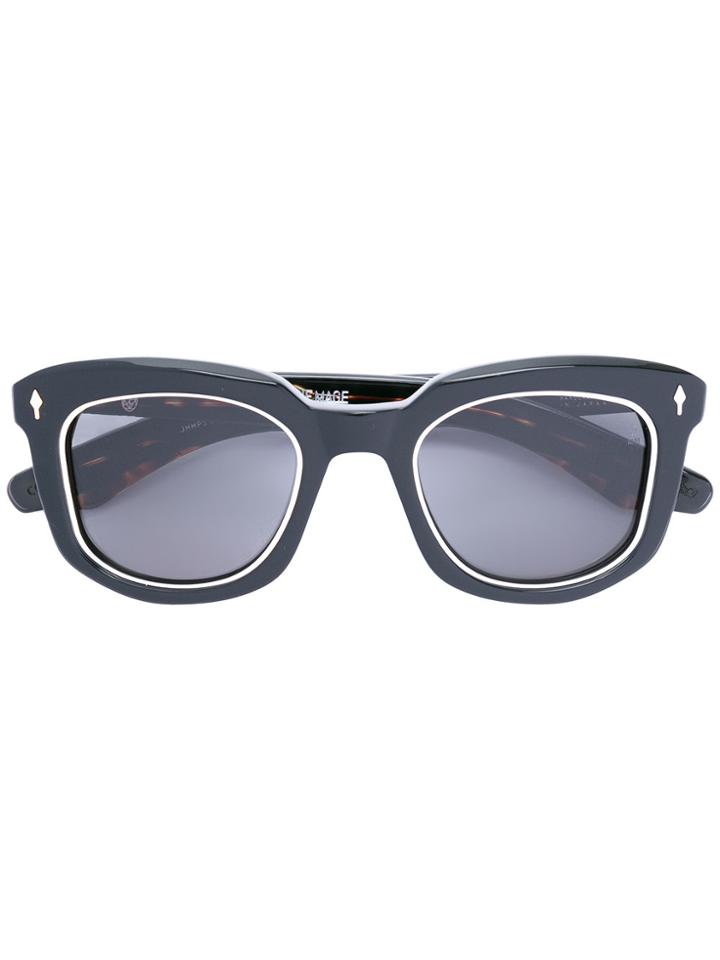 Jacques Marie Mage Squared Sunglasses - Black