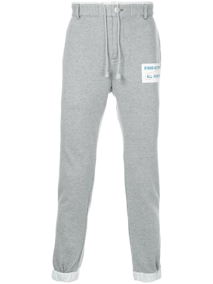 Sacai Branded Patch Sweatpants - Grey