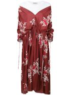 Act N&deg;1 Flared Floral Dress - Brown