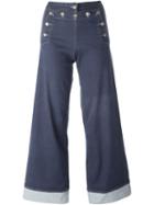 Jean Paul Gaultier Vintage Sailor Jeans, Women's, Size: 36, Blue