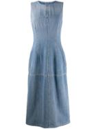 Mm6 Maison Margiela Denim Popeline Dress - Blue