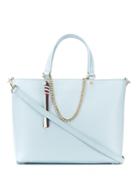 Tommy Hilfiger Chain Embellished Tote Bag - Blue