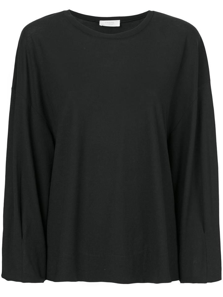 Zanone Long Sleeved Sweatshirt - Black