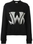 J.w. Anderson Logo Print Sweatshirt, Women's, Size: S, Black, Cotton