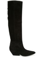 Del Carlo Knee High Boots - Black