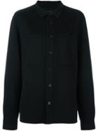 Joseph Patch Pocket Shirt Jacket, Women's, Size: Medium, Black, Cashmere/wool