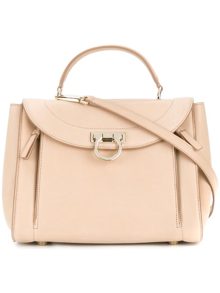 Salvatore Ferragamo Rainbow Tote - Nude & Neutrals