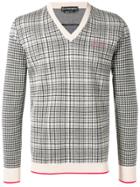 Alexander Mcqueen Check Knitted Sweatshirt - Neutrals