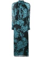 Equipment Henriette Floral Print Dress - Blue