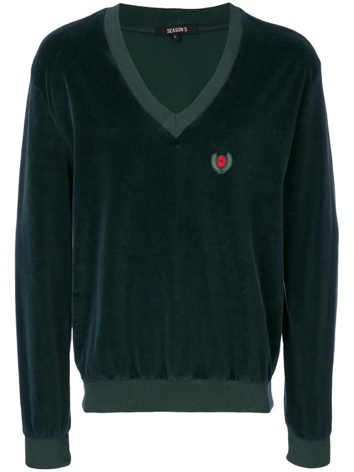 Yeezy V-neck Sweatshirt - Green
