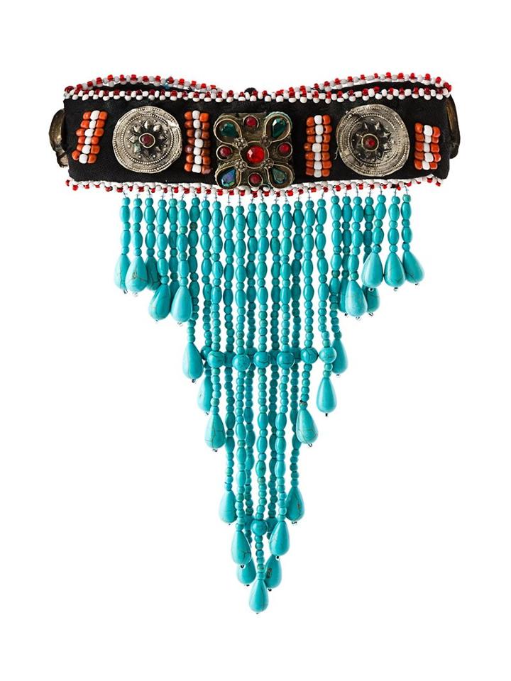 Night Market Beaded Choker, Women's, Black