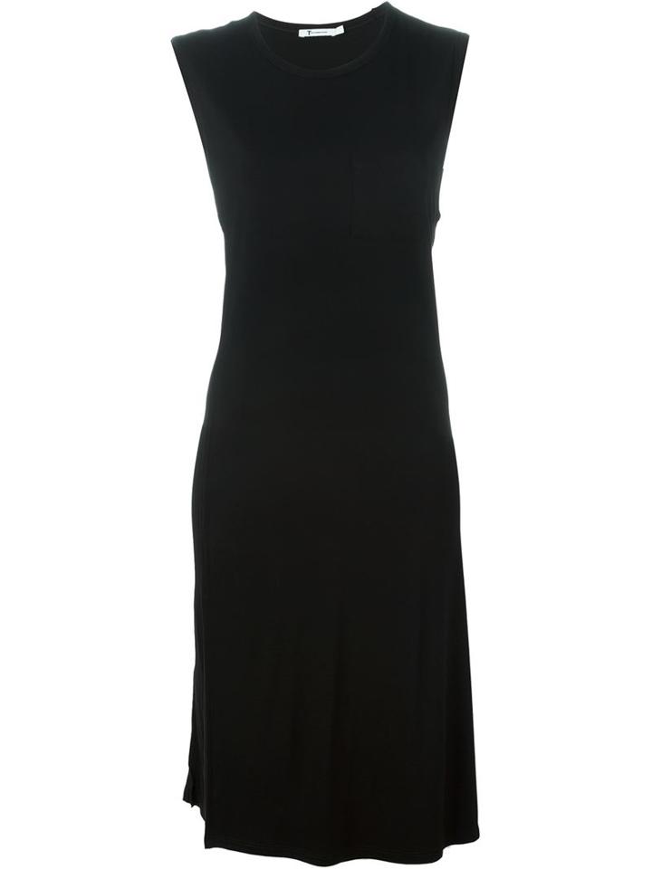 T By Alexander Wang Overlay Midi Dress
