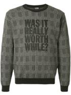 Hysteric Glamour Was It Really Worth While? Print Jumper - Grey