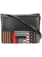 Etro Embroidered Rainbow Shoulder Bag - Black
