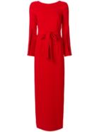 P.a.r.o.s.h. Long Belted Dress - Red