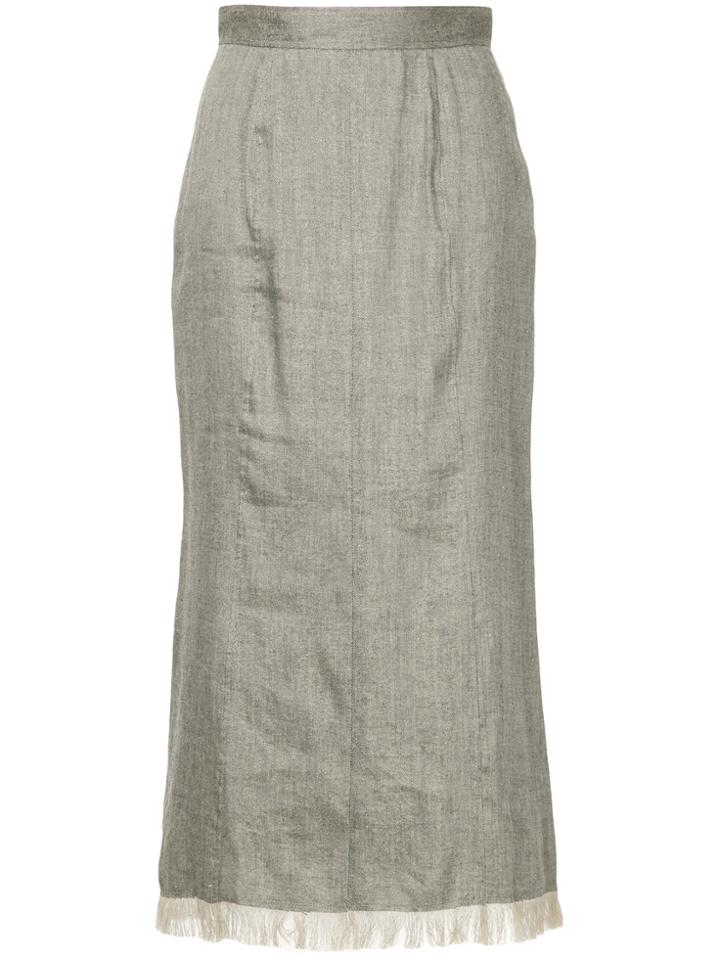 Cityshop Frayed Edge Skirt - Grey
