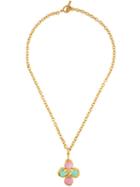 Chanel Vintage Gripoix Clover Necklace