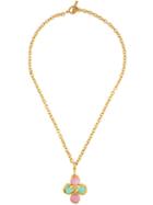 Chanel Vintage Gripoix Clover Necklace