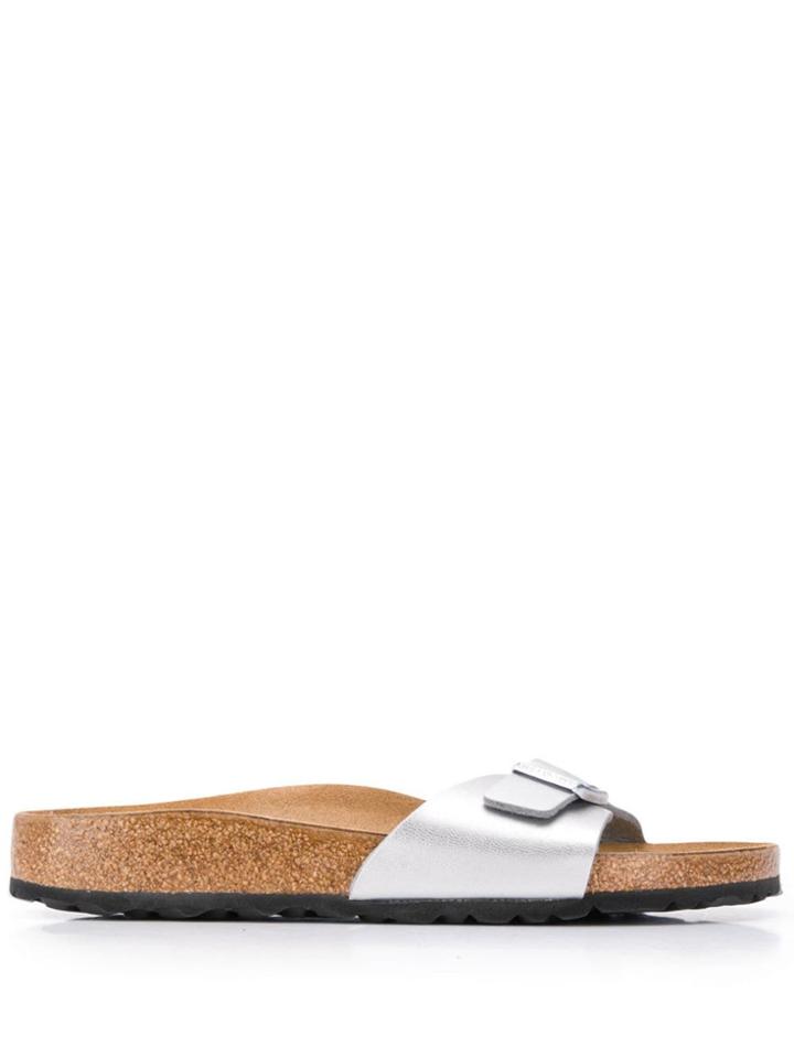 Birkenstock Madrid Oiled Sandals - Silver