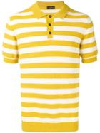 Roberto Collina Striped Polo Shirt - Yellow