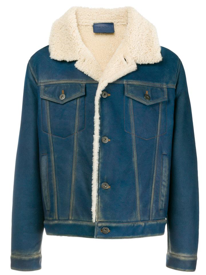 Prada Single Breasted Jacket - Blue