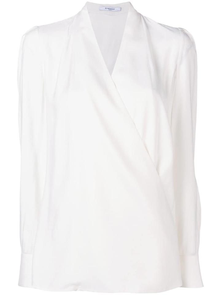 Givenchy Surplice Blouse - White