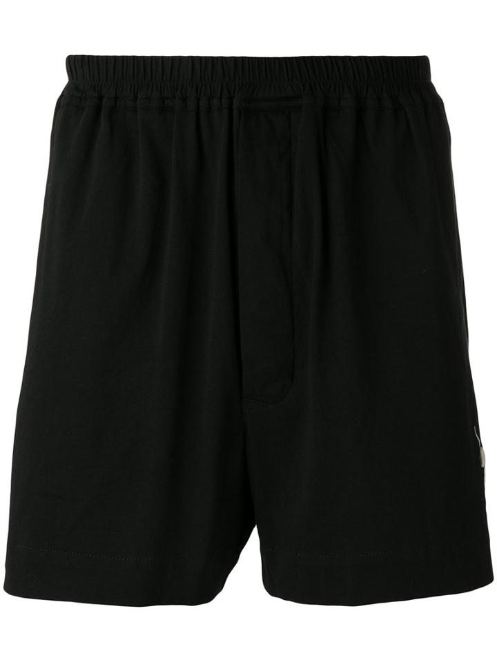 Rick Owens Drkshdw - Embroidered Track Shorts - Men - Cotton - M, Black, Cotton