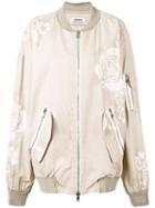 Marna Ro - Oversized Bomber Jacket - Women - Cotton - S, Nude/neutrals, Cotton