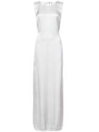 Raquel Allegra Back Tie Gown - Grey