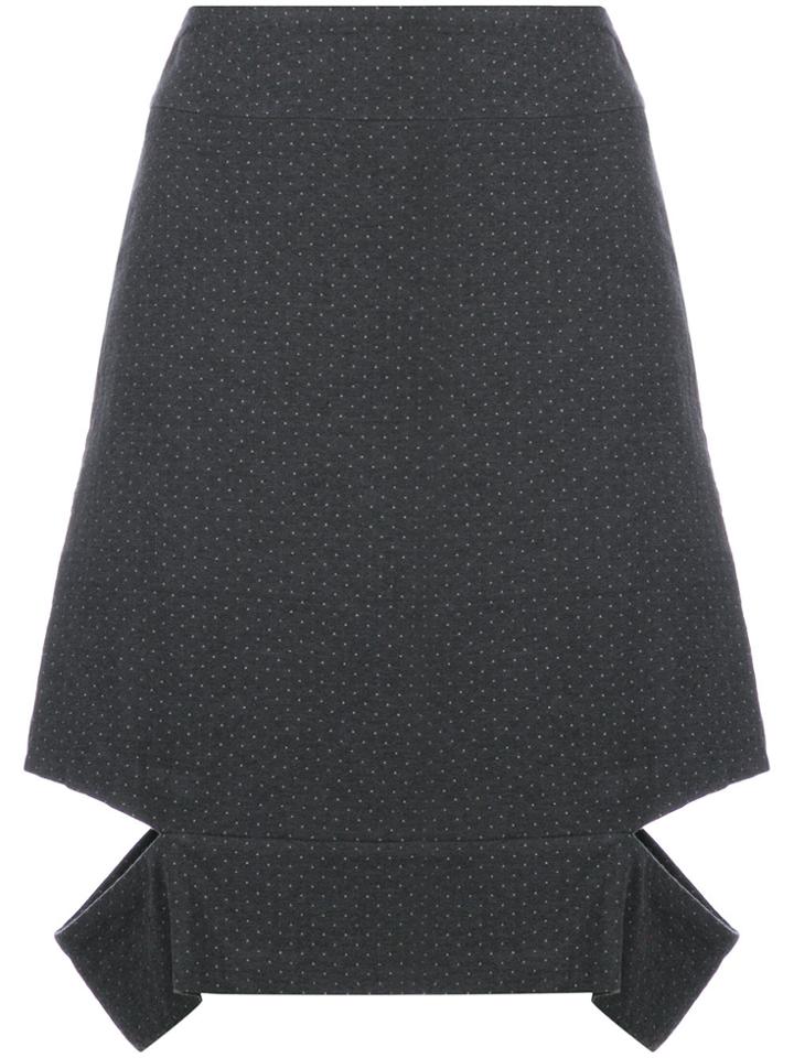 Chalayan Cut Out Pencil Skirt - Grey