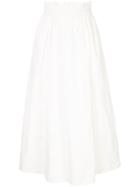 Tibi Gathered Skirt - White