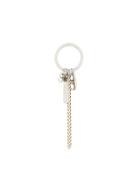Justine Clenquet Chain Charm Stud Earrings - Metallic
