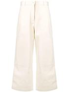Studio Nicholson Panelled Cropped Trousers - White