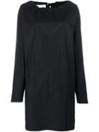 Marni Drawstring Collar Dress, Women's, Size: 40, Black, Cotton