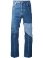 Alexander Mcqueen - Blue Patchwork Straight Leg Jeans - Men - Cotton - 44, Cotton