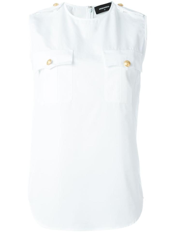 Dsquared2 Sleeveless 'sergeant' Blouse