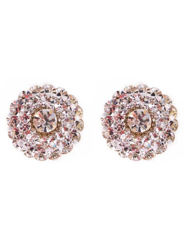 Serpui Crystal Embellished Earrings, Women's, Metallic