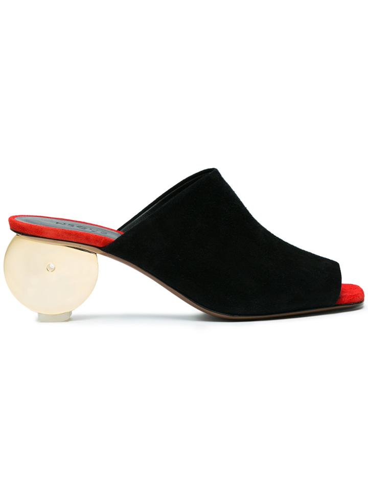 Neous Black Suede Gongoria 55 Mules