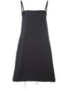 Charlie May Square Neck Dress, Women's, Size: 8, Grey, Nylon/cotton