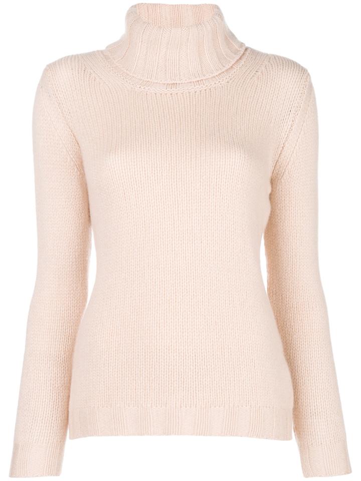 Incentive! Cashmere Soft Turtleneck Jumper - Nude & Neutrals