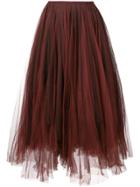 Marc Le Bihan Tulle Midi Skirt - Red