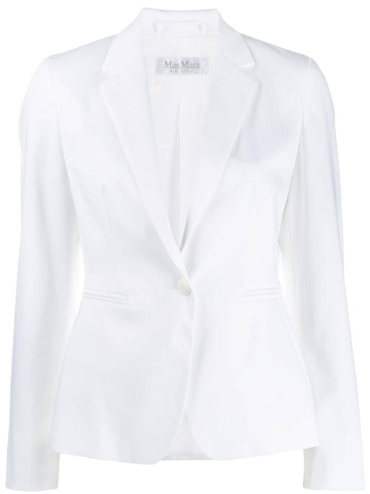 Max Mara Structured Blazer - White
