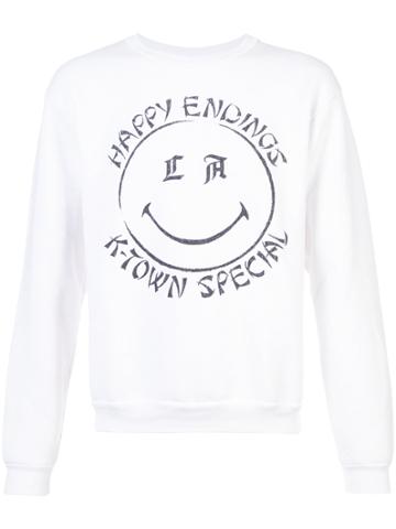 Local Authority Printed Sweatshirt - White