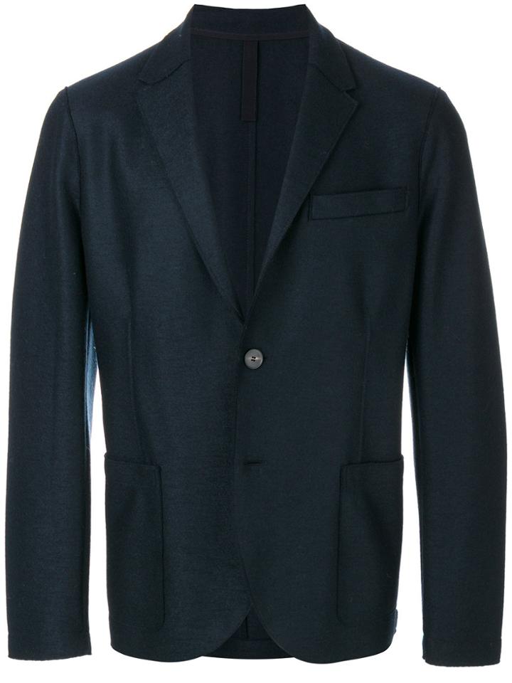 Harris Wharf London Single Breasted Blazer - Blue