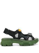 Gucci Touch Strap Logo Sandals - Black