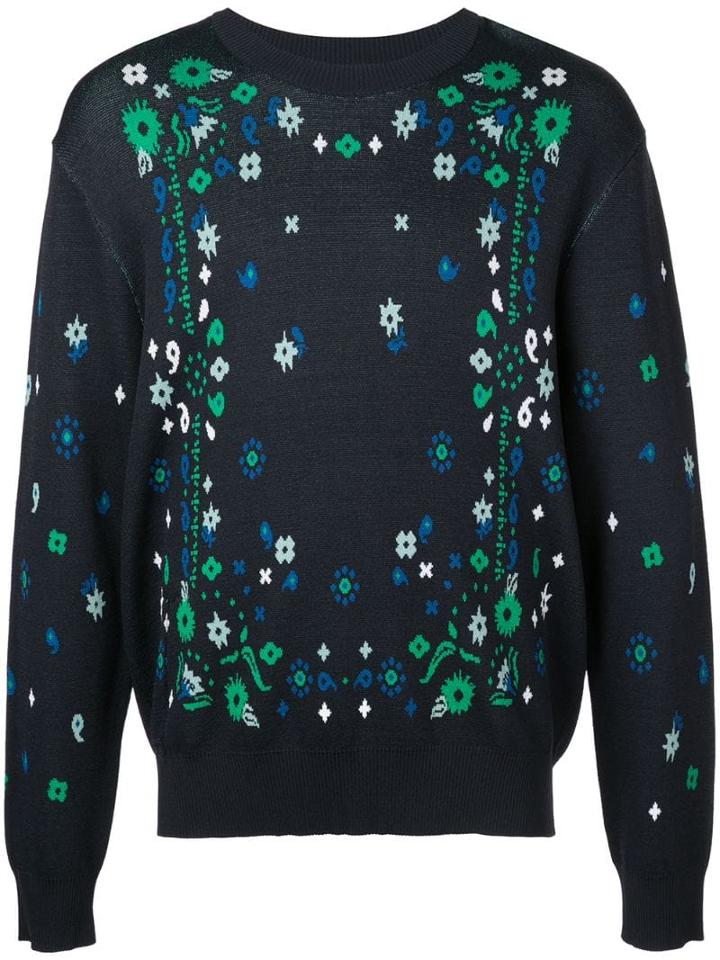 Opening Ceremony Jacquard Bandana Sweater - Blue
