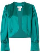 Tatuna Nikolaishvili Cropped Longsleeved Jacket - Green